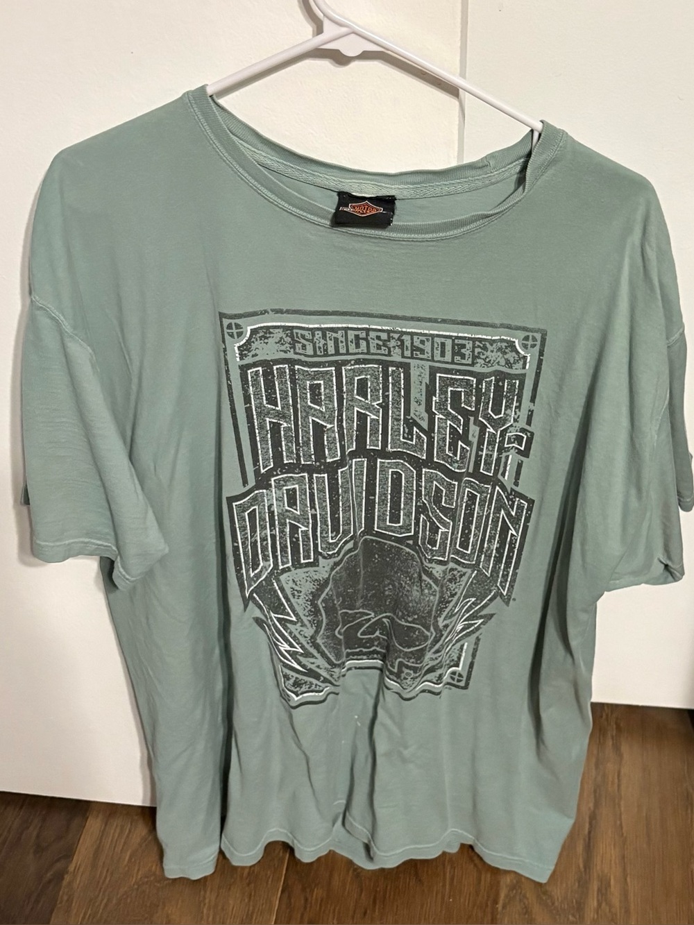 Harley-Davidson Detroit Light Sage Green Graphic Tee